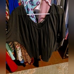 Express black flowy top